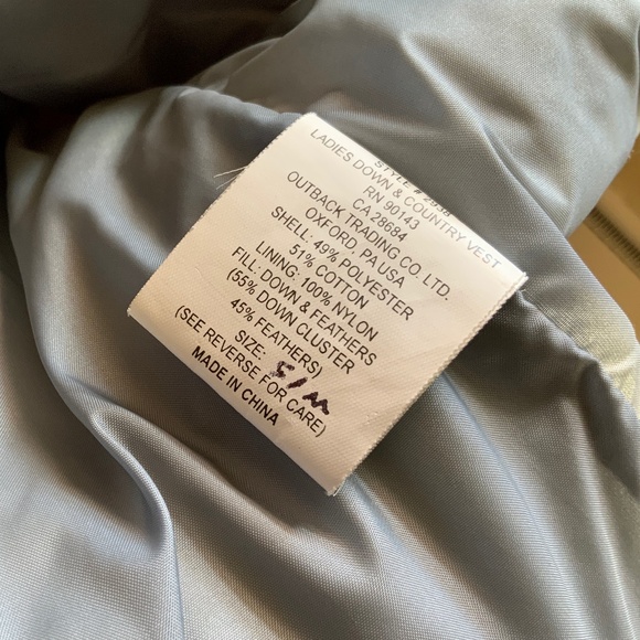 Outback Trading Company - Ladies Down & Country Vest - Picture 9 of 10